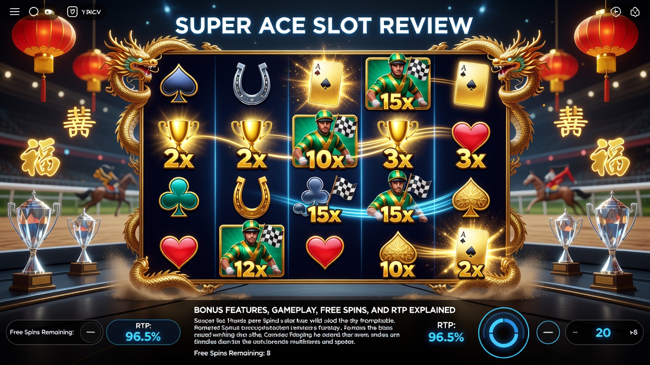 Super Ace Slot Review: Bonus Features, Gameplay, Free Spins, and RTP Explained